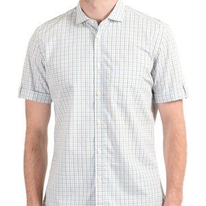 Malo Men's Multi-Color Short Sleeve Dress Shirt